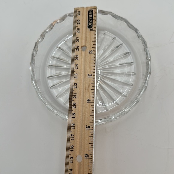 Waterford Crystal 5" Bottle Coaster,  Champagne Wine Bottle Coaster Vanity Tray - Picture 9 of 9